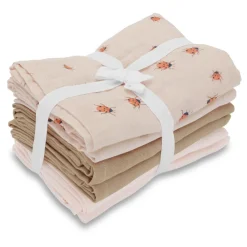 Vanilla COPENHAGEN Stofbleer 6-pak - Ladybug - Oeko-Tex-Børn Stofbleer & Klude|Stofbleer