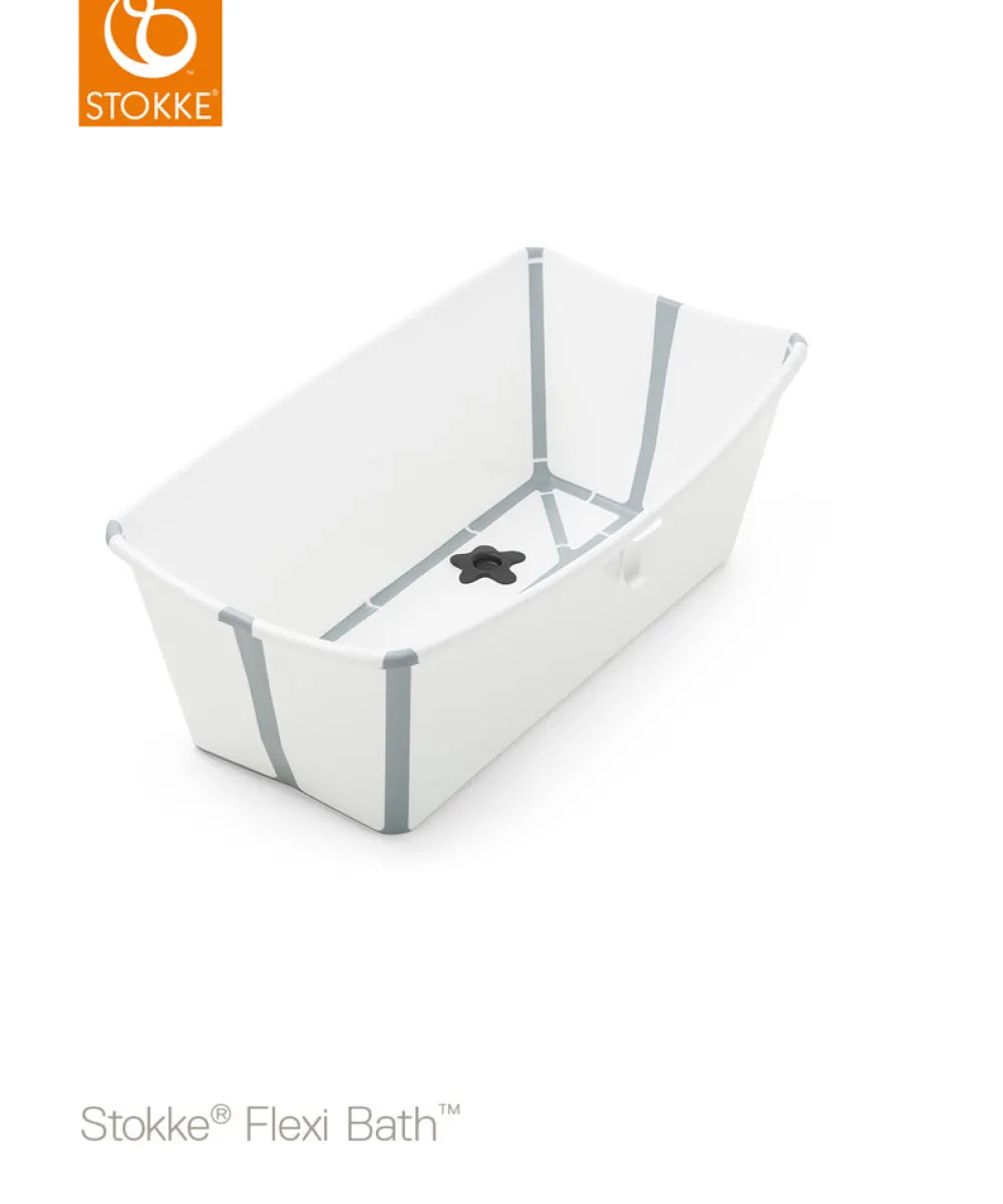 Stokke® Stokke Flexi Bath hvid inkl. grå stativ- Badekar, Stativer & Badestole