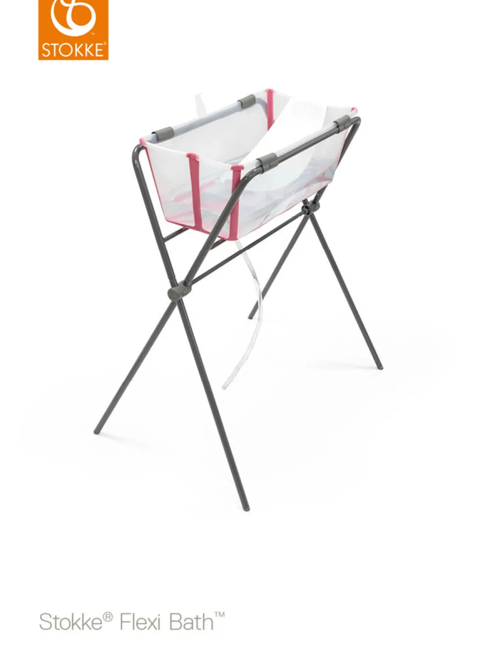 Stokke® Stokke Flexi Bath hvid inkl. grå stativ- Badekar, Stativer & Badestole