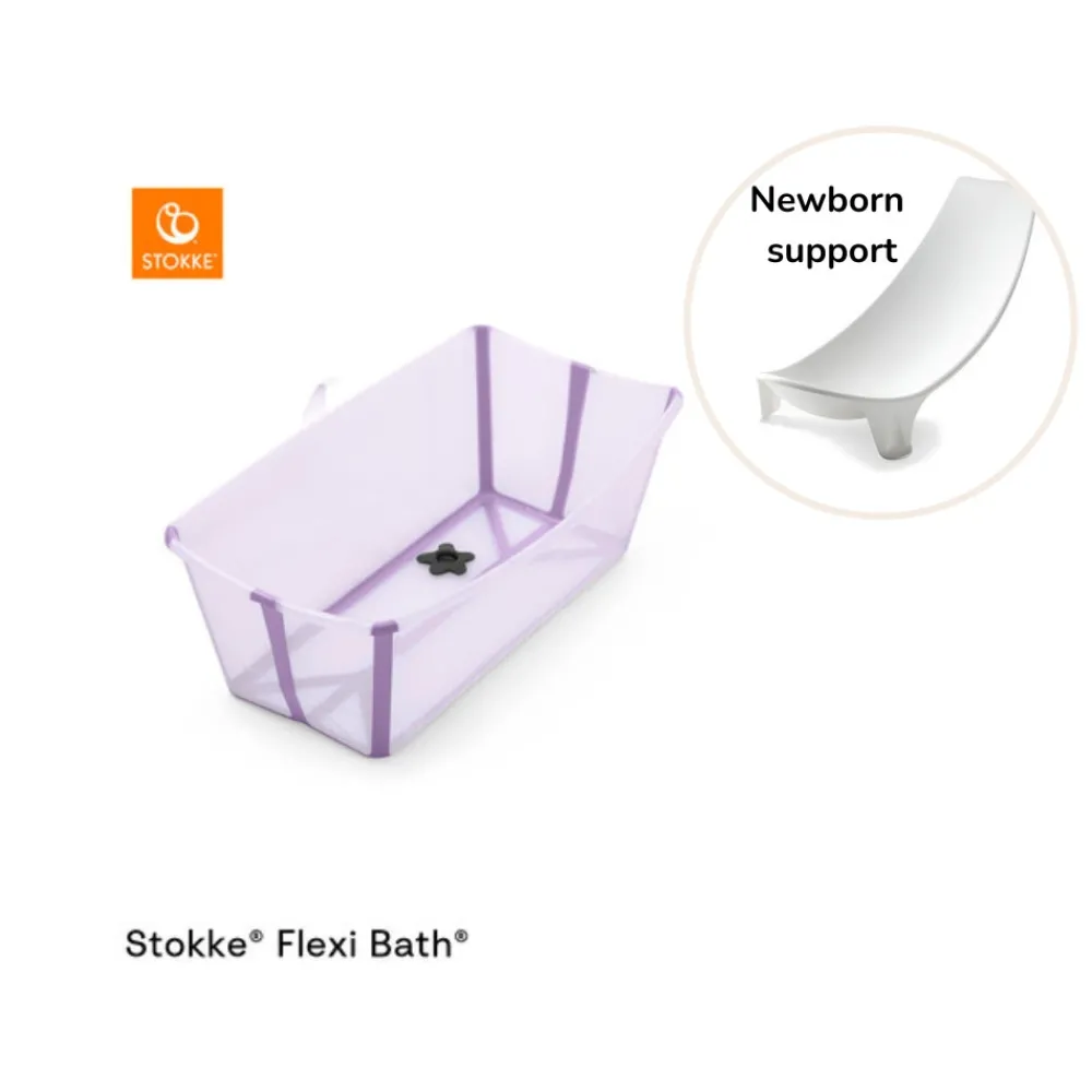 Stokke® Stokke flexibath inkl. newborn support - Lavender- Badekar, Stativer & Badestole