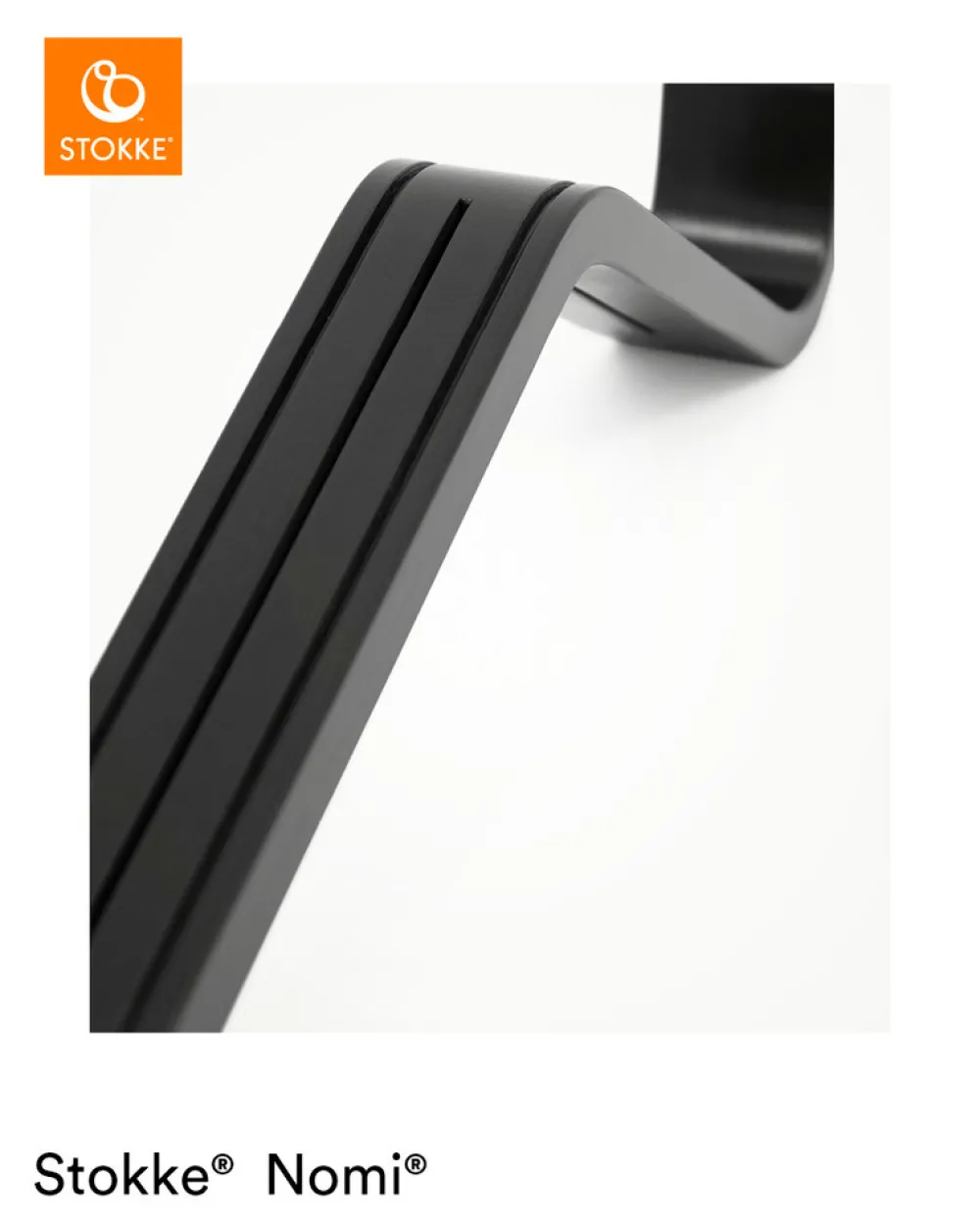 Stokke Nomi Stol - Black/Black-Børn Højstole Uden Tilbehør