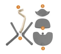 Stokke Nomi Stol - walnut grey-Børn Højstole Uden Tilbehør