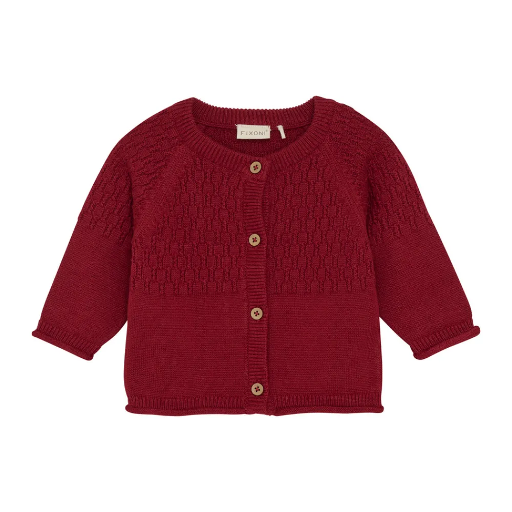 Fixoni Strik Cardigan - 4635- Juletøj|Cardigans, Veste & Trøjer
