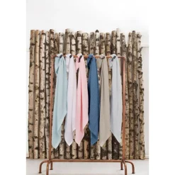 VINTER & BLOOM Striktæppe, bomuld, Dove Grey-Børn Tæpper