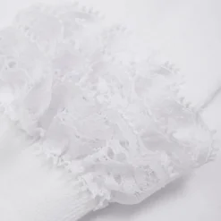 BeKids Strømpebukser m. Blonde - White- Strømpebukser