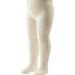 Müsli Strømpebukser med hulmønster 2-pak - Bark/ Balsam cream- Strømpebukser