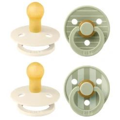 BIBS Studio Colour Sut 4pk Latex Str 1 -Pin Ivory /Sage- Sutter