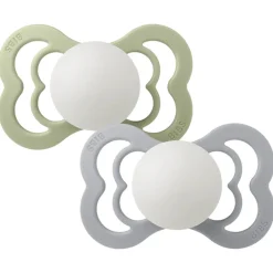 BIBS Supreme 2 pk Silicone str. 2 Night - sage/cloud- Sutter