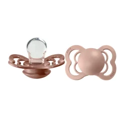 BIBS Supreme 2pk.0-6 mdr. woodchuck / blush silicone- Sutter