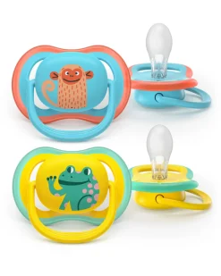 Philips Avent Sut Ultra air, +18 m, gul/blå- Sutter
