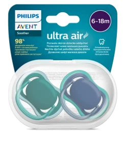 Philips Avent Sut, Ultra Air 6-18 mdr. 2-pk- Sutter