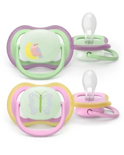 Philips Avent Sut Ultra air, Nat, 6-18 m, lyserød/lysegrøn- Sutter