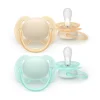 Philips Avent Sut Ultra soft, 0-6 m, lysegul/lysegrøn- Sutter