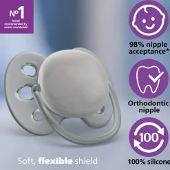 Philips Avent Sut Ultra soft, 0-6 m, lysegul/lysegrøn- Sutter