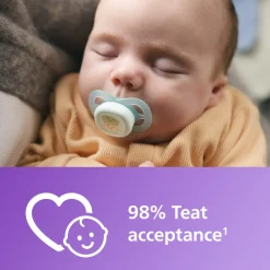 Philips Avent Sut Ultra start, 0-2 m, Nat, lysegrøn/lyseblå- Sutter