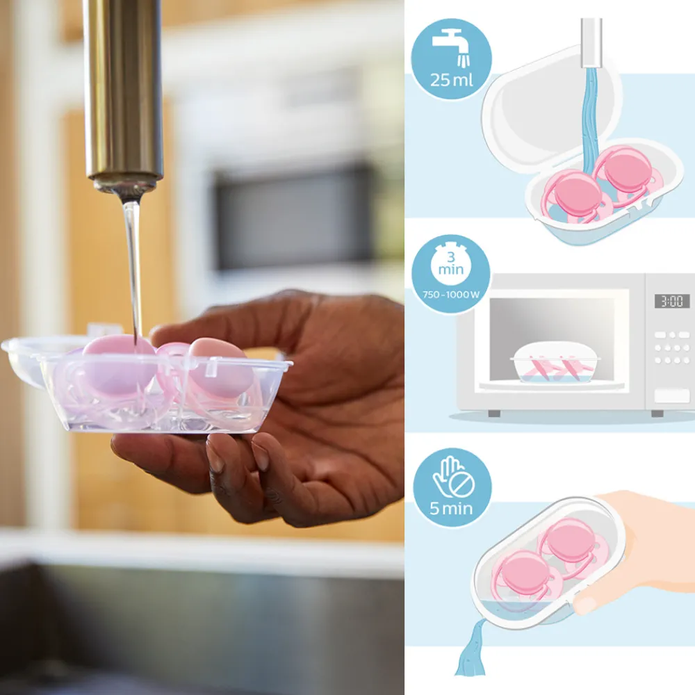 Philips Avent Sut, Ultra Start Night 0-2mdr. 2 pk, grøn og blå- Sutter