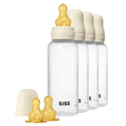 BIBS Sutteflaske Latex 4pk 270 ml - Ivory- Sutteflasker