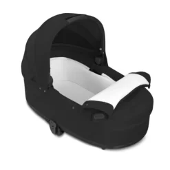Cybex Talos S Lux - moon black/black m. Cot S Lux- Kombivogne Med Flade Sæder