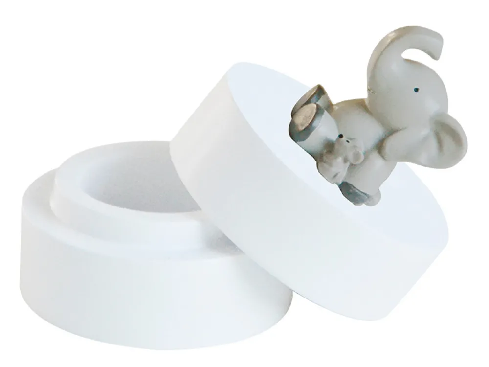 Kids By Friis Tandæske, elefant og mus-Børn Smykkeskrin