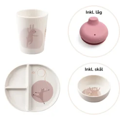 Sebra Tastii service sæt - teeny toes/vintage rose- Service