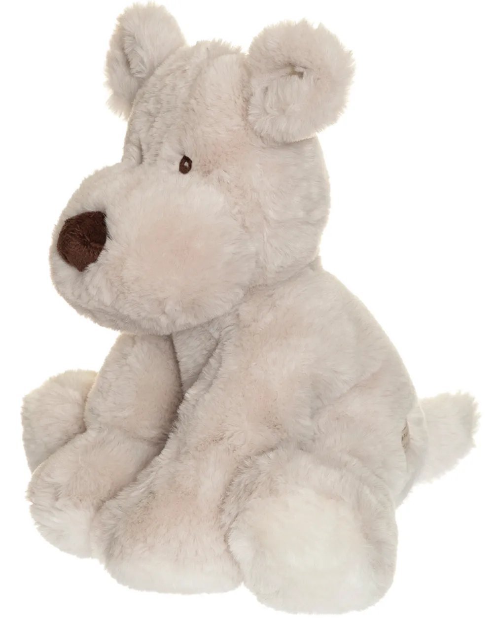 Teddykompaniet Teddy Mocca stor, hund grå, 34 cm- Bamser