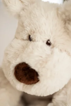 Teddykompaniet Teddy Mocca stor, hund grå, 34 cm- Bamser