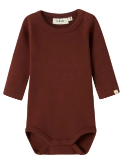 Lil' Atelier Thora Hir Body - Hot Chocolate- Bodystocking Langærmet