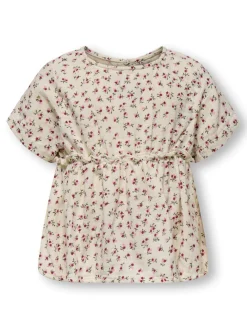 KIDS ONLY Thyra ss top - TOFU- T-Shirts & Toppe