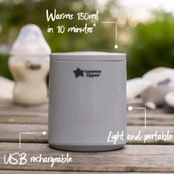 Tommee Tippee Transportabel flaskevarmer- Tilberedning & Rengøring