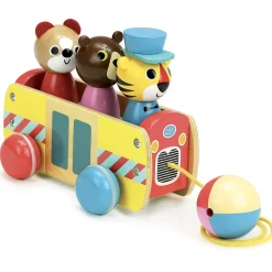 Vilac Træklegetøj - Bus- Trælegetøj|Trækdyr