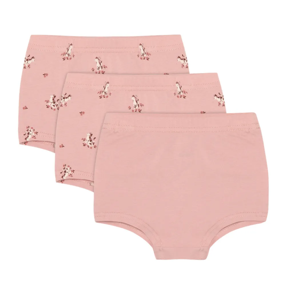 BeKids Trusser - 3 pak - Misty Rose- Undertøj