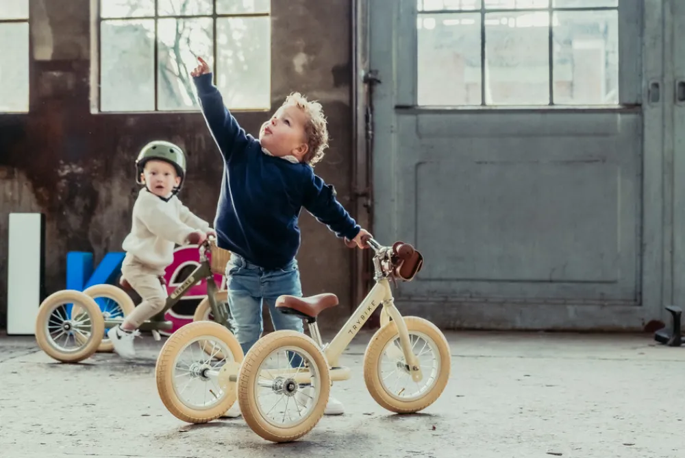 Trybike 3-Hjul, Vintage Creme- Løbecykler & Cykler