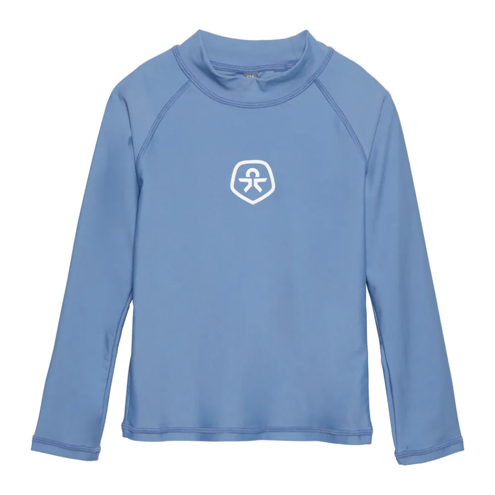 Color Kids T-shirt langærmet - Coronet Blue- Badeshorts & Bluser