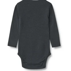 Wheat Uld body langærmet Lucca - Navy- Uldbodyer|Bodystocking Langærmet