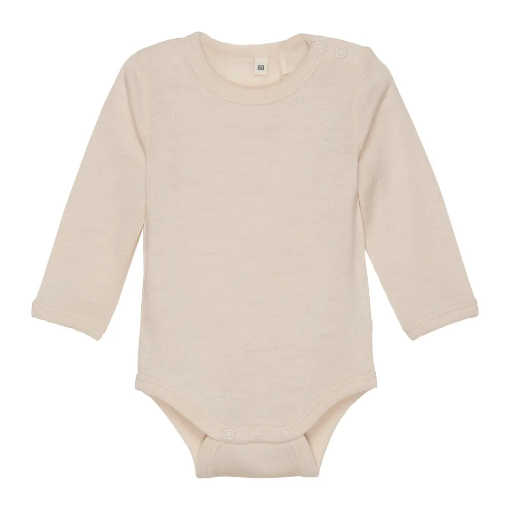 BeKids Uld body ls - solid - 2020- Uldbodyer|Bodystocking Langærmet