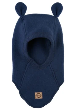 Mikk-Line Uld elefanthue med ører - Blue night- Elefanthuer & Huer|Uldhuer, Uldvanter & Uldfutter