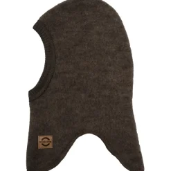 Mikk-Line Uld fullface - DARK BROWN MELANGE- Elefanthuer & Huer|Uldhuer, Uldvanter & Uldfutter