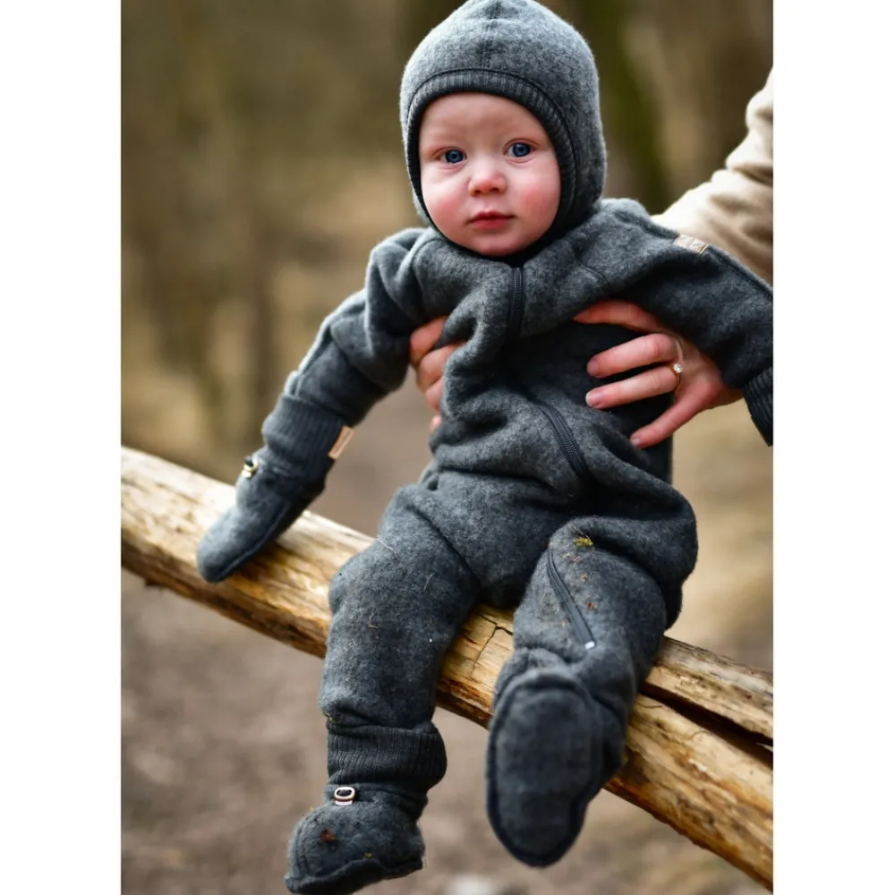 Mikk-Line Uld heldragt - Anthracite Melange- Køredragter|Ulddragter