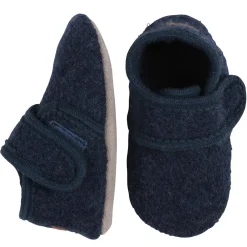 Melton Uld hjemmesko - Marine- Uld Hjemmesko