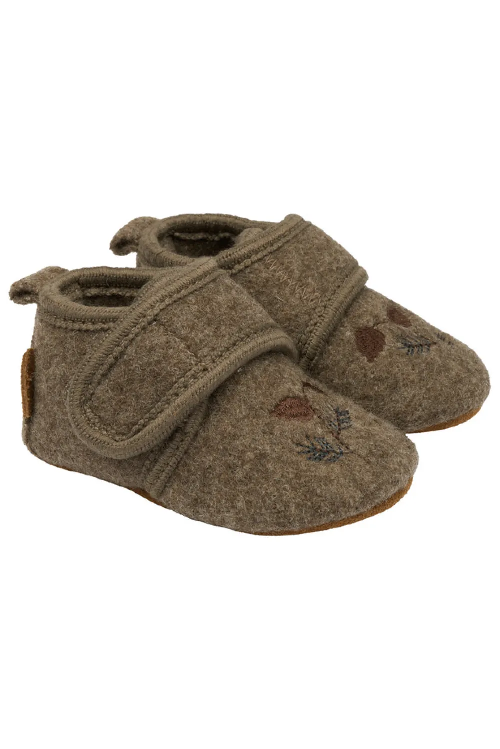 Mikk-Line Uld Hjemmesko m. Boderi - Melange denver- Hjemmesko