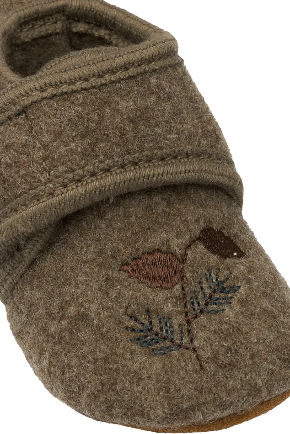 Mikk-Line Uld Hjemmesko m. Boderi - Melange denver- Hjemmesko
