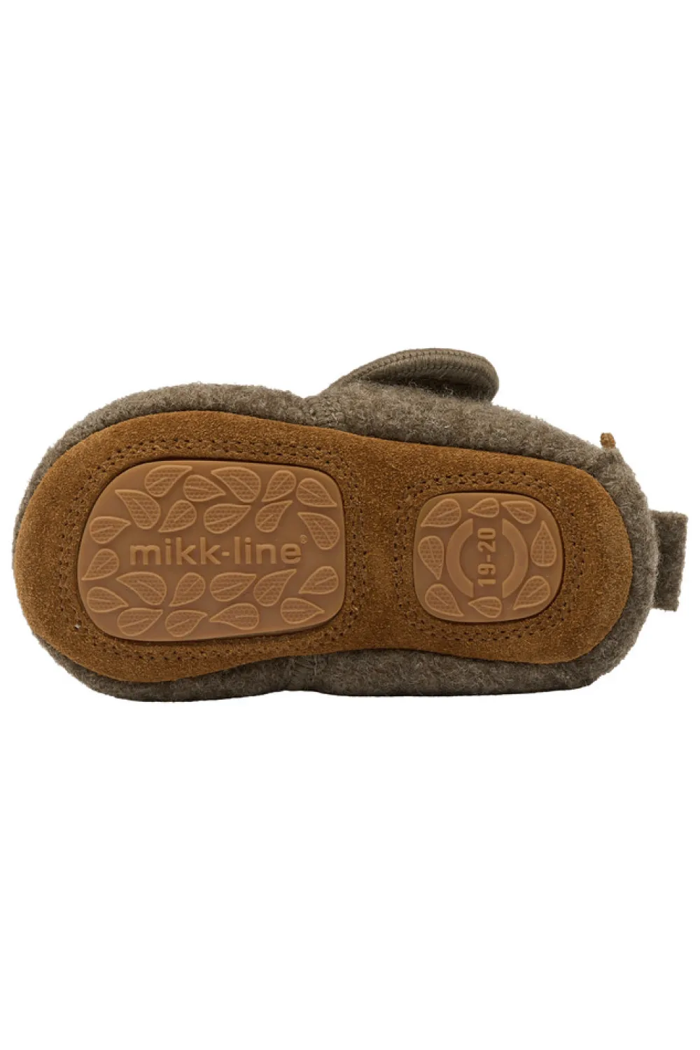 Mikk-Line Uld Hjemmesko m. Boderi - Melange denver- Hjemmesko