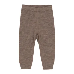 BeKids Uld leggings - solid - Leafless Tree Melange- Uldunderdele|Leggings