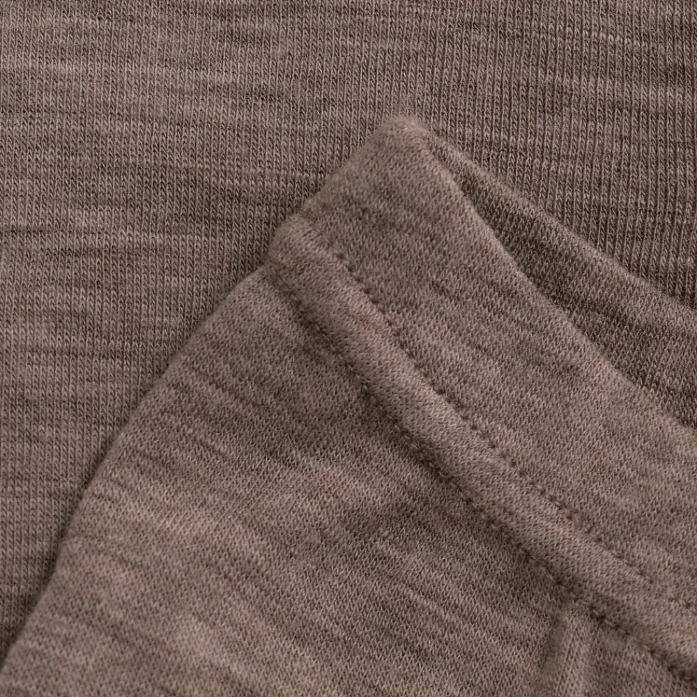 BeKids Uld leggings - solid - Leafless Tree Melange- Uldunderdele|Leggings