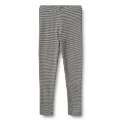 Wheat Uld leggings Agi - Navy Stripe- Uldunderdele|Leggings