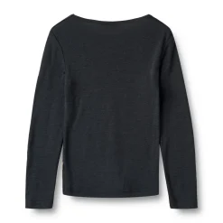 Wheat Uld t-shirt ls Alfie - Navy- Uldoverdele|Bluser