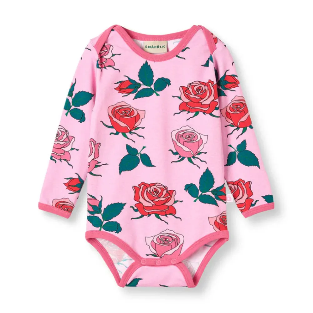 Småfolk Ulm Langærmet Body - Pink lilac- Bodystocking Langærmet
