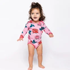 Småfolk Ulm Langærmet Body - Pink lilac- Bodystocking Langærmet