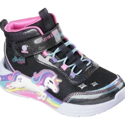 SKECHERS Unicorn Chaser - BKMT- Sneakers Med Velcro