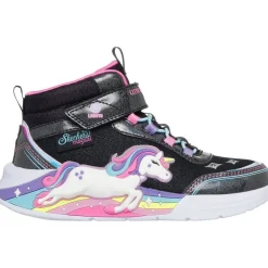 SKECHERS Unicorn Chaser - BKMT- Sneakers Med Velcro